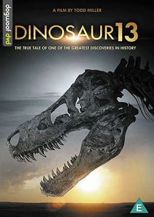 The cover of the DVD of Dinosaur 13, a documentary on the discovery of the largest T. Rex fossil ever found