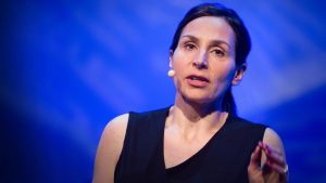 Sandrine Thuret presenting her TED talk on we can grow new neurons (brain cells)