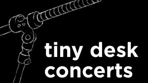 The logo for NPR Tiny Desk Concerts, a YouTube channel