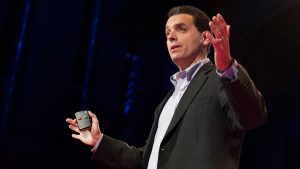 Dan Pink presenting his TED talk on the puzzle of motivation
